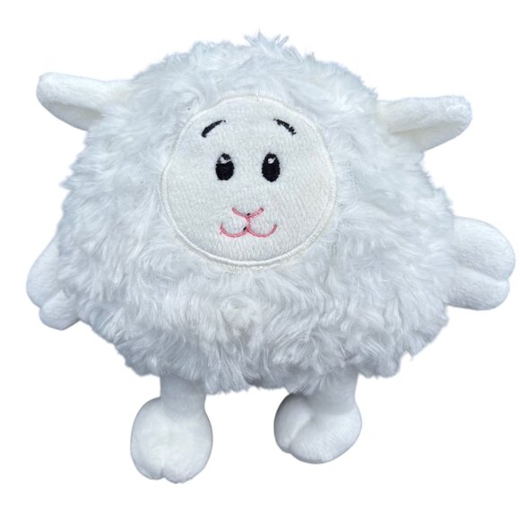 Fluffy White Lamb Plush Toy By American Greetings 6" - Picture 1 of 4